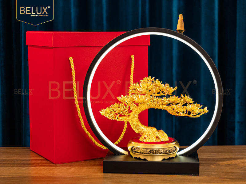 Mai Khai Lộc mạ vàng 24k&nbsp;30x13x31cm